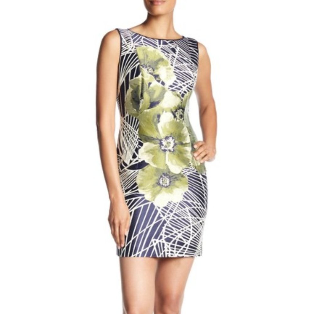 Lafayette 148 Abstract Print/Floral Dress - Size 2